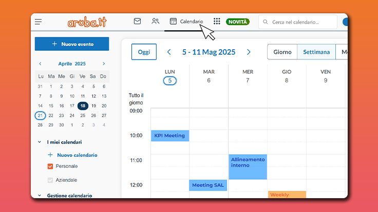 Screenshot Calendario