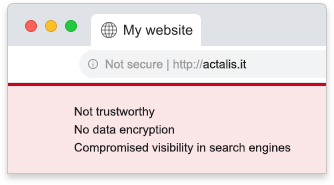 Not secure web site